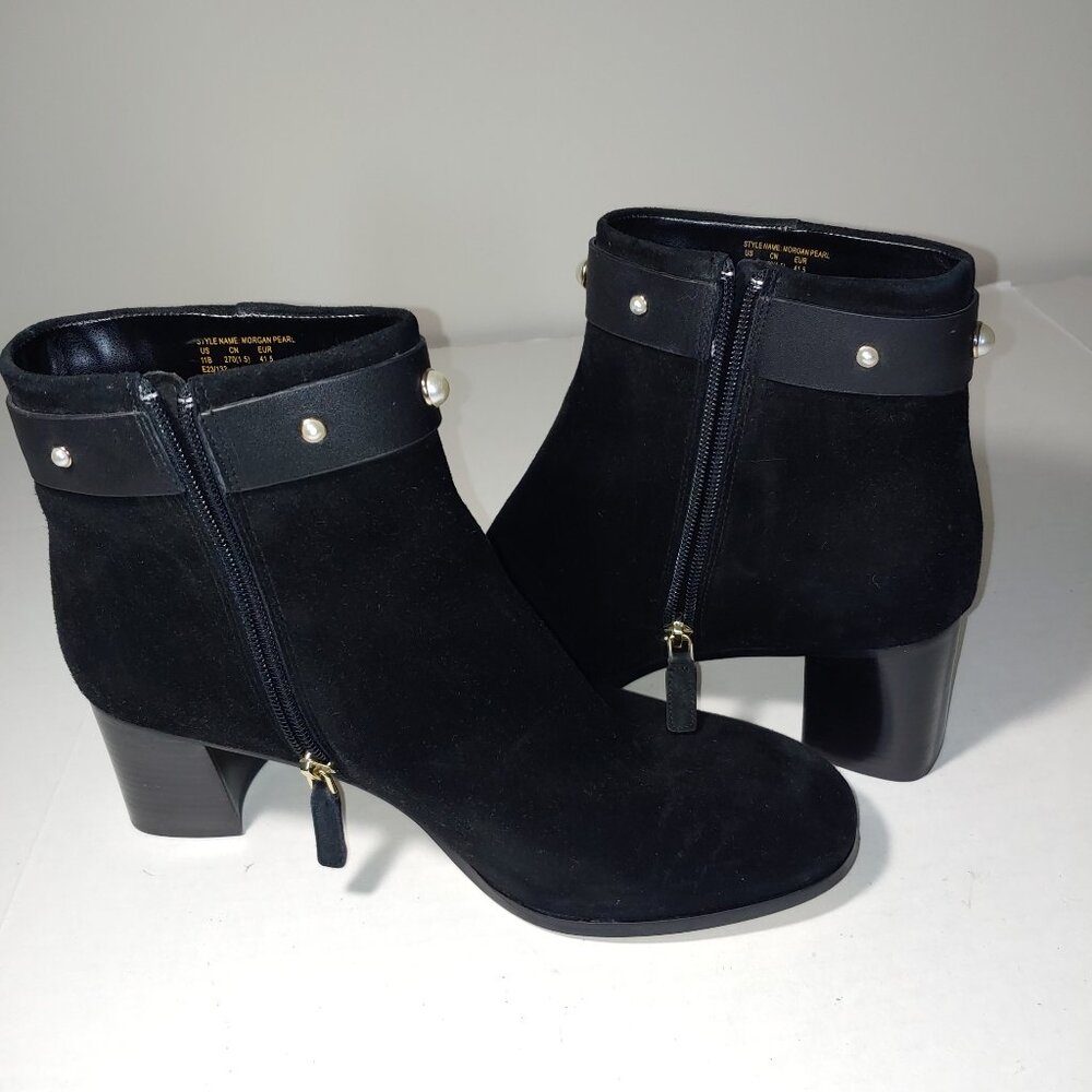 Kate Spade Morgan Pearl Booties Size 11 Black - Picture 5 of 9